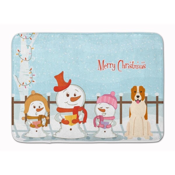 Carolines Treasures BB2380RUG Christmas Central Asian Shepherd Dog Machine Washable Memory Foam Mat BB2380RUG - main